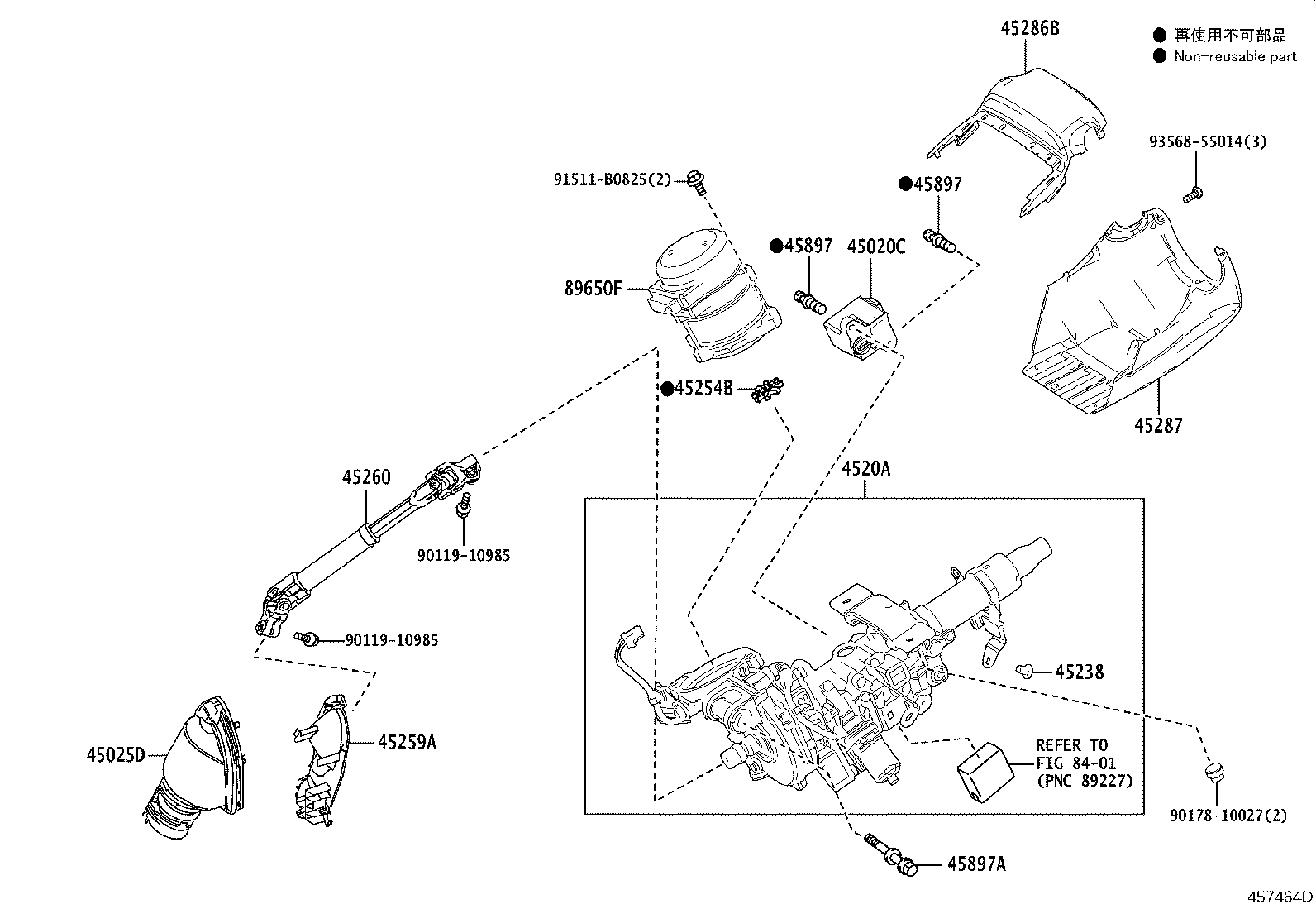Exploded illustration 457464D