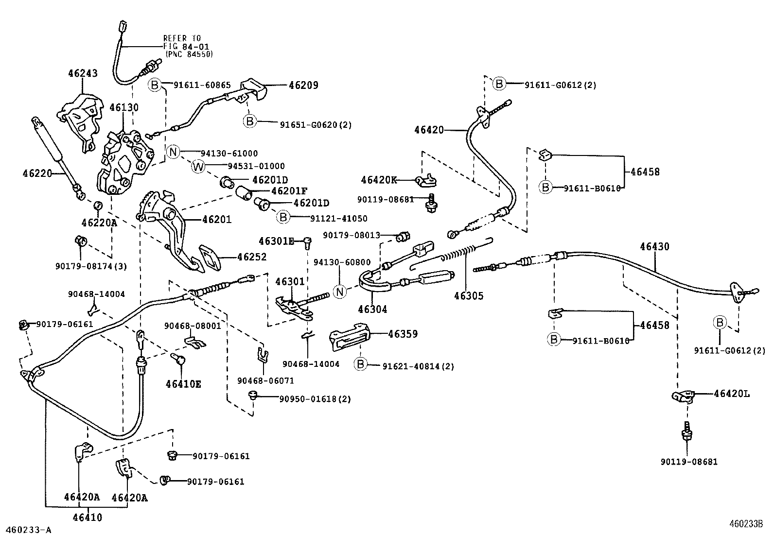 Exploded illustration 460233B