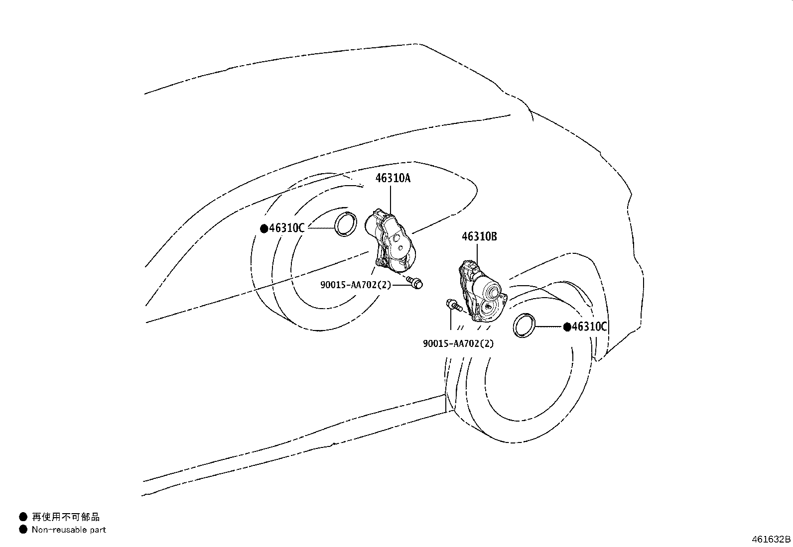 Exploded illustration 461632B
