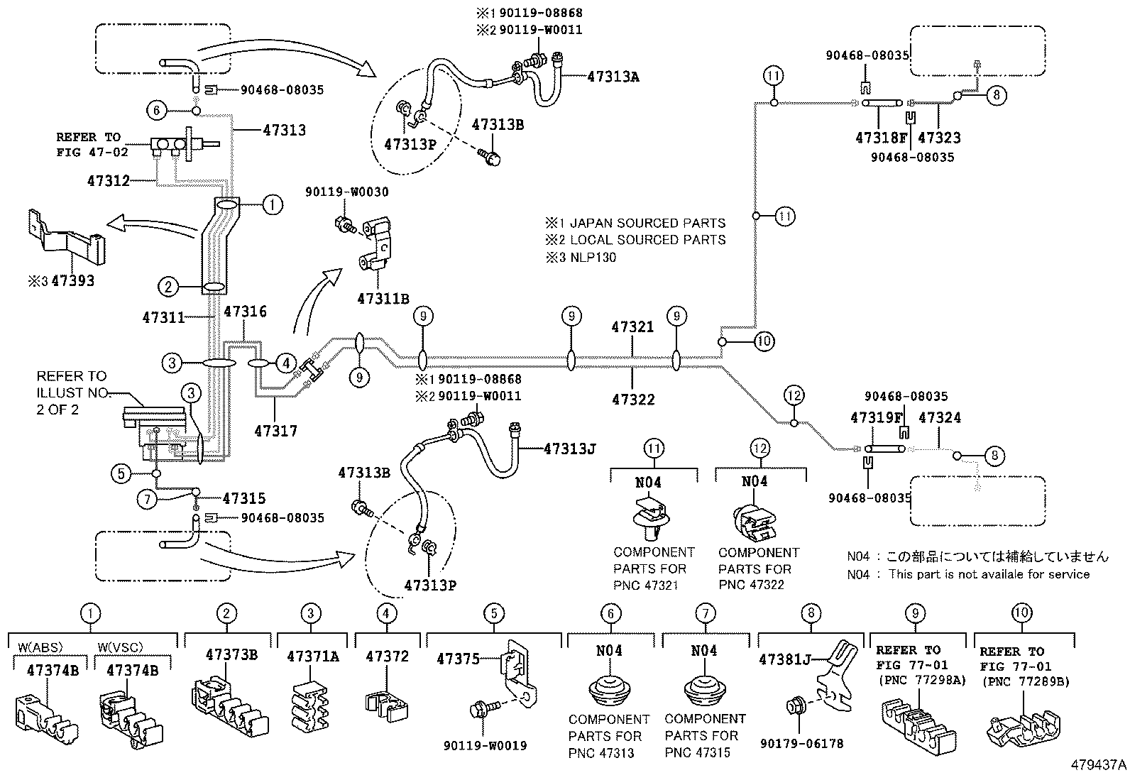 Exploded illustration 479437A