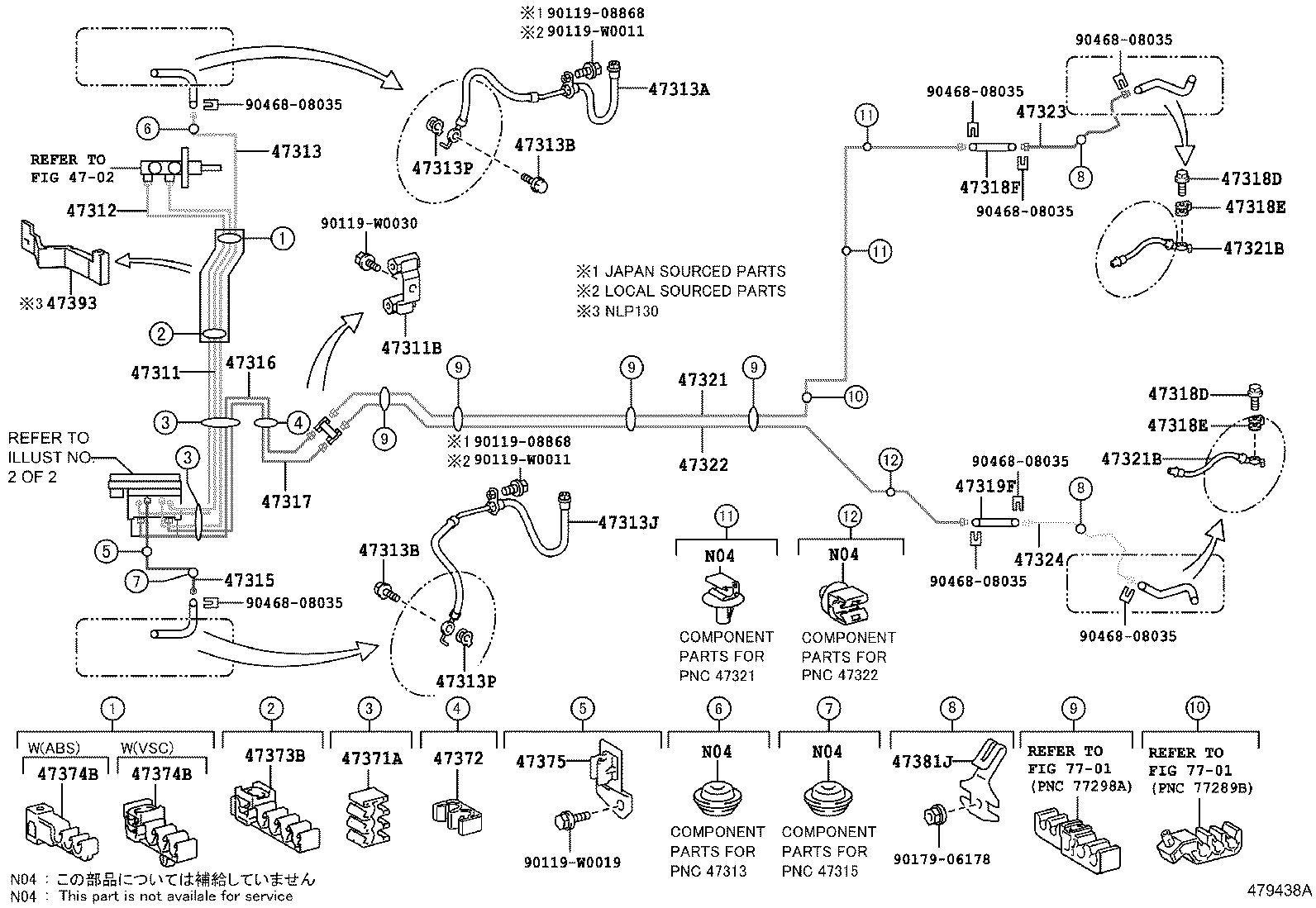 Exploded illustration 479438A
