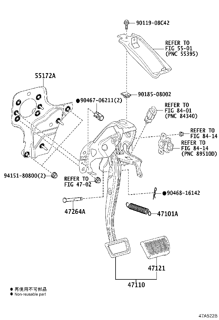 Exploded illustration 47A522B