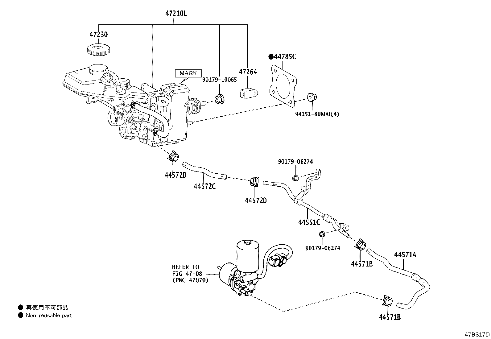 Exploded illustration 47B317D