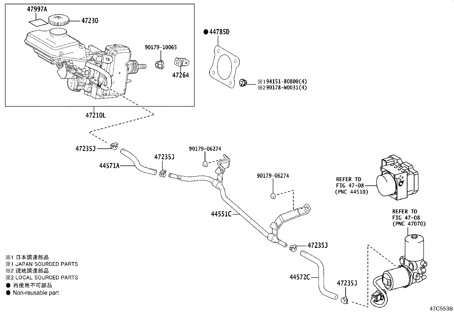 Exploded illustration 47C553B