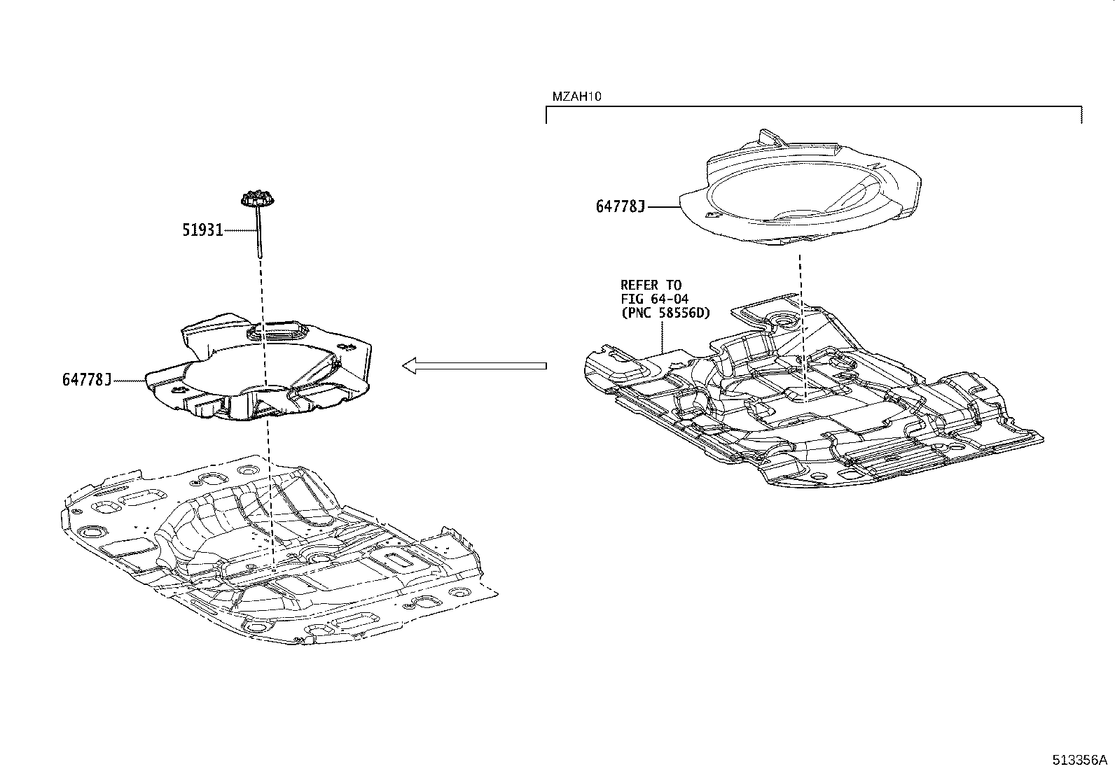 Exploded illustration 513356A
