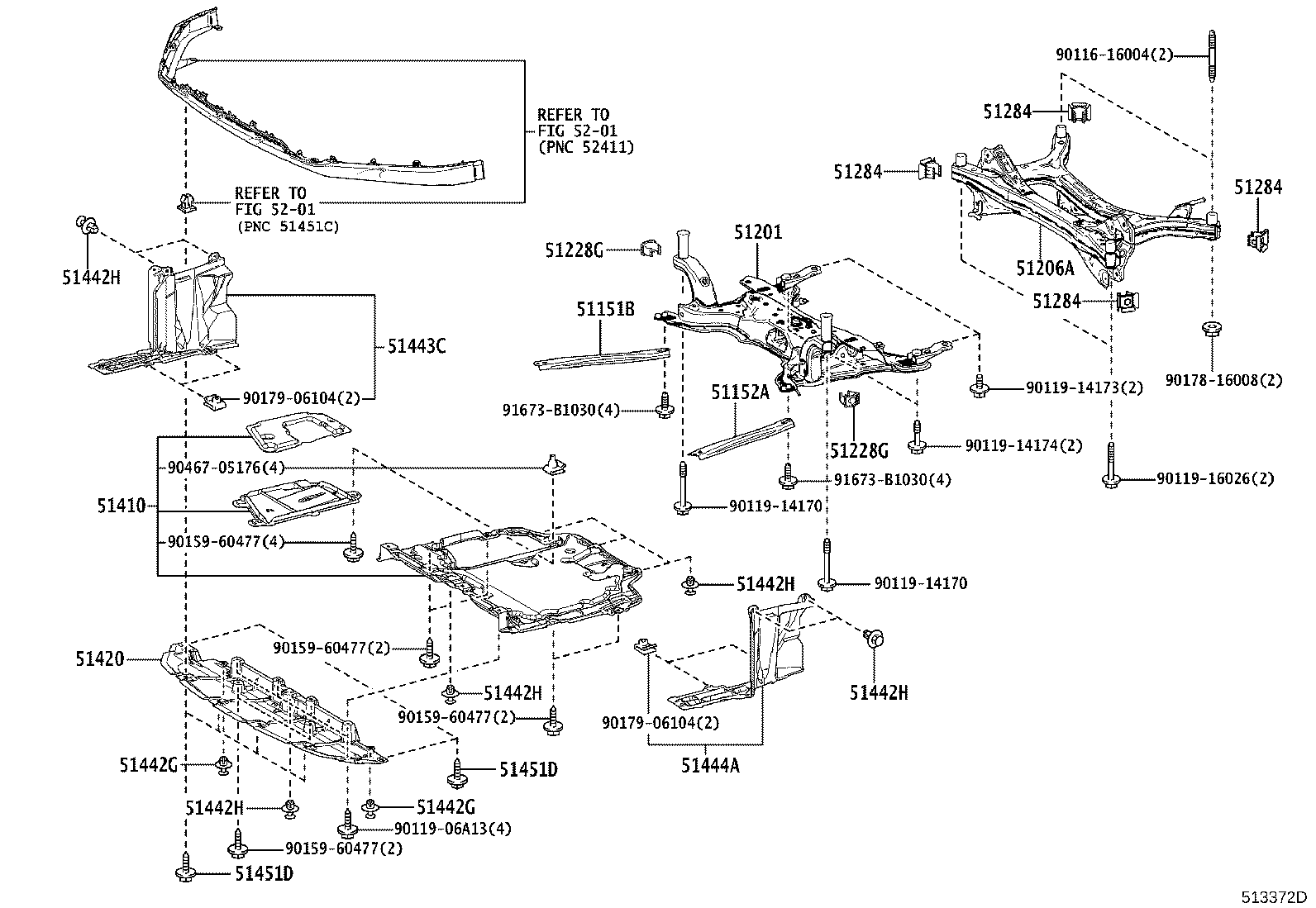 Exploded illustration 513372D