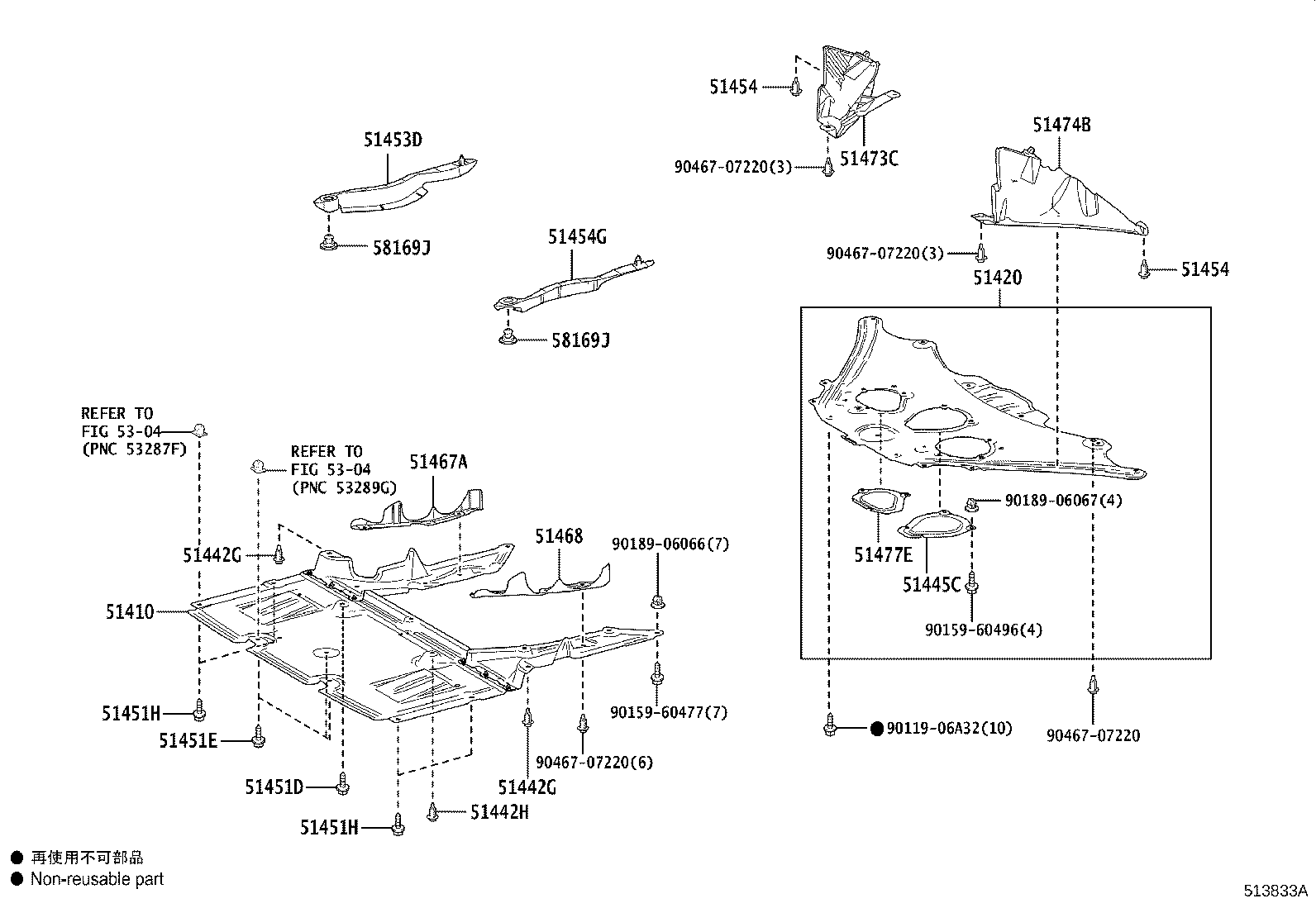 Exploded illustration 513833A