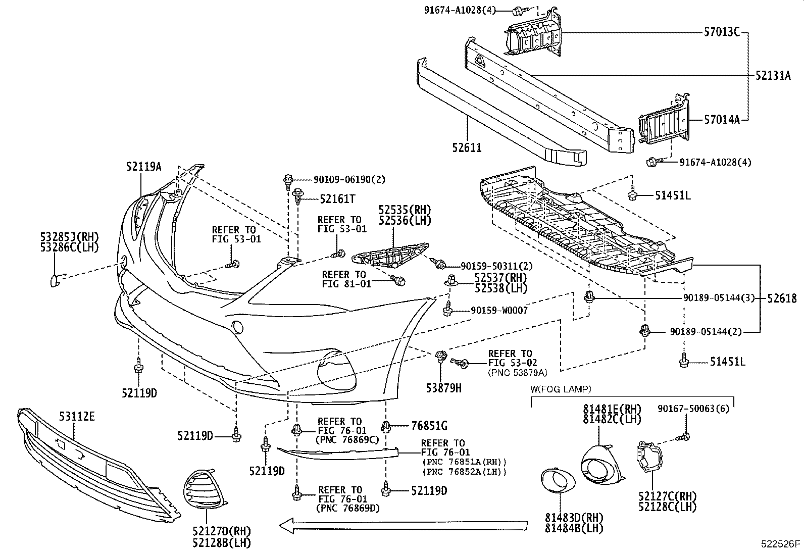 Exploded illustration 522526F