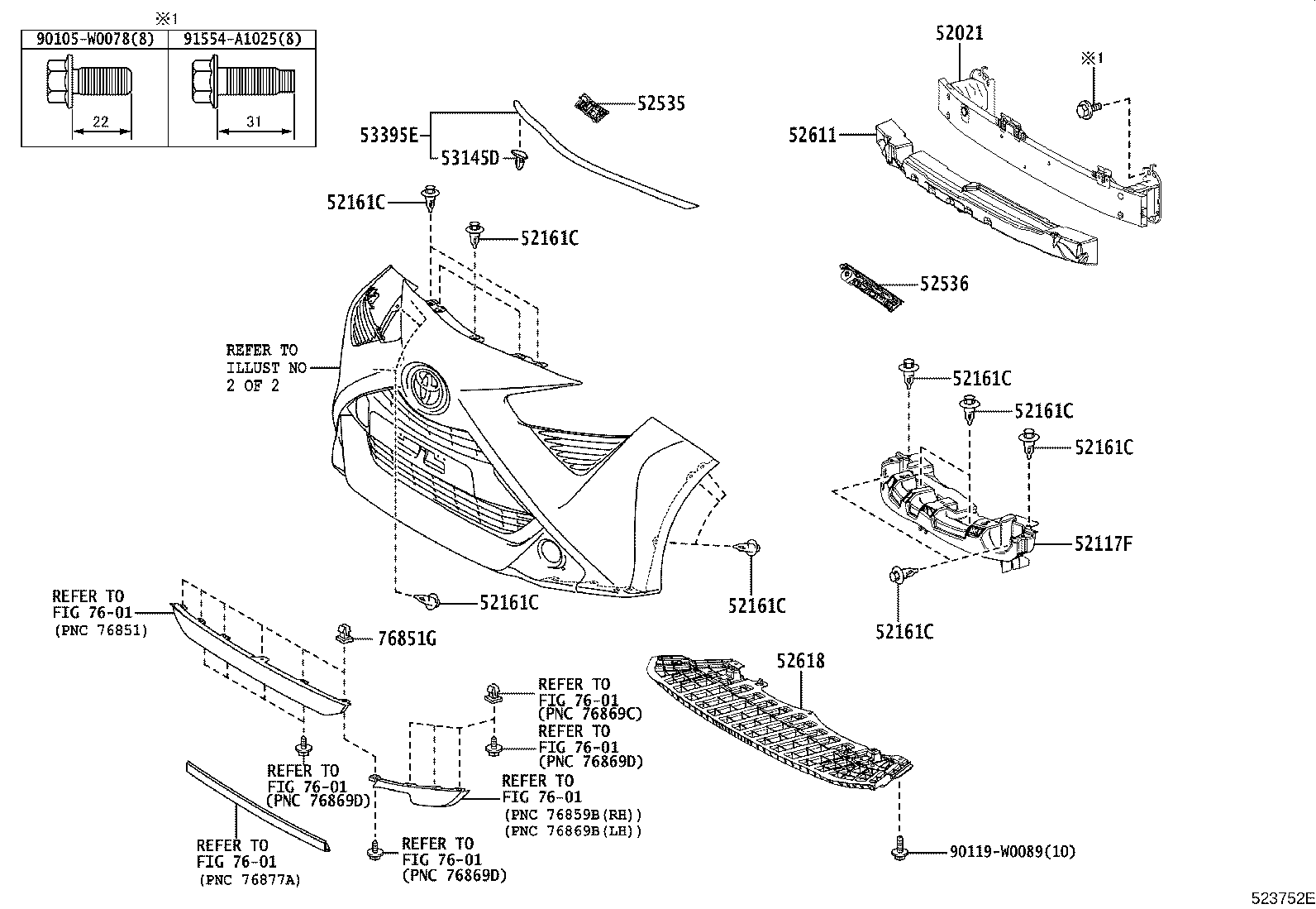 Exploded illustration 523752E