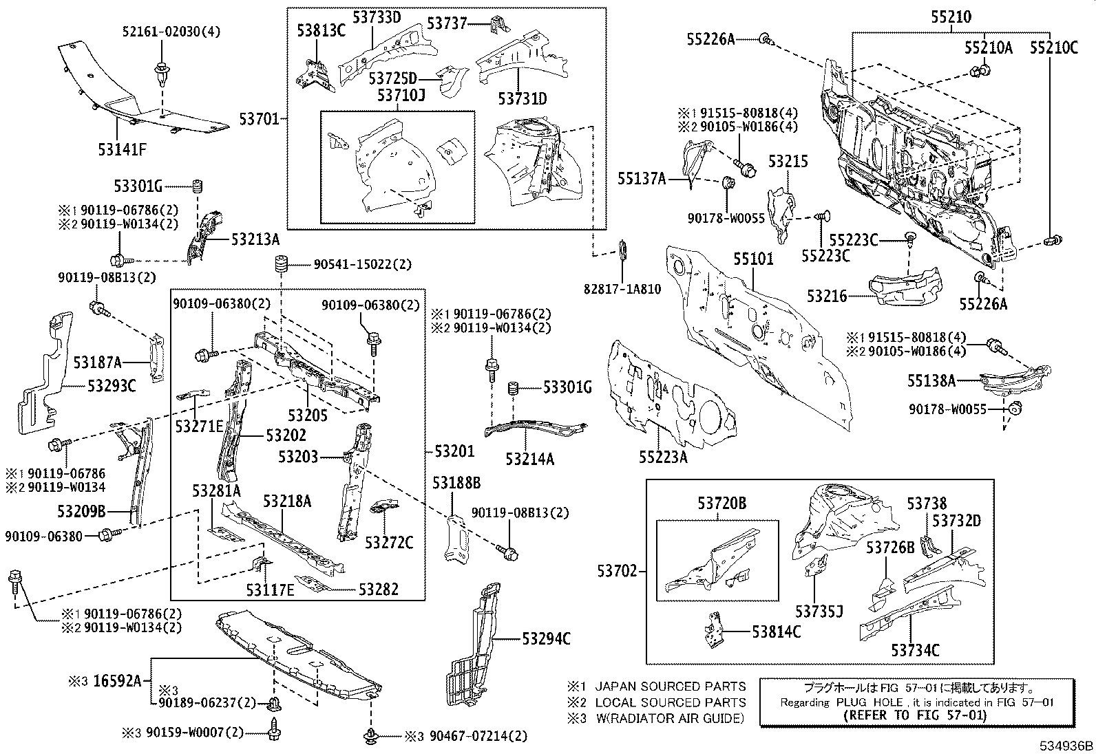 Exploded illustration 534936B