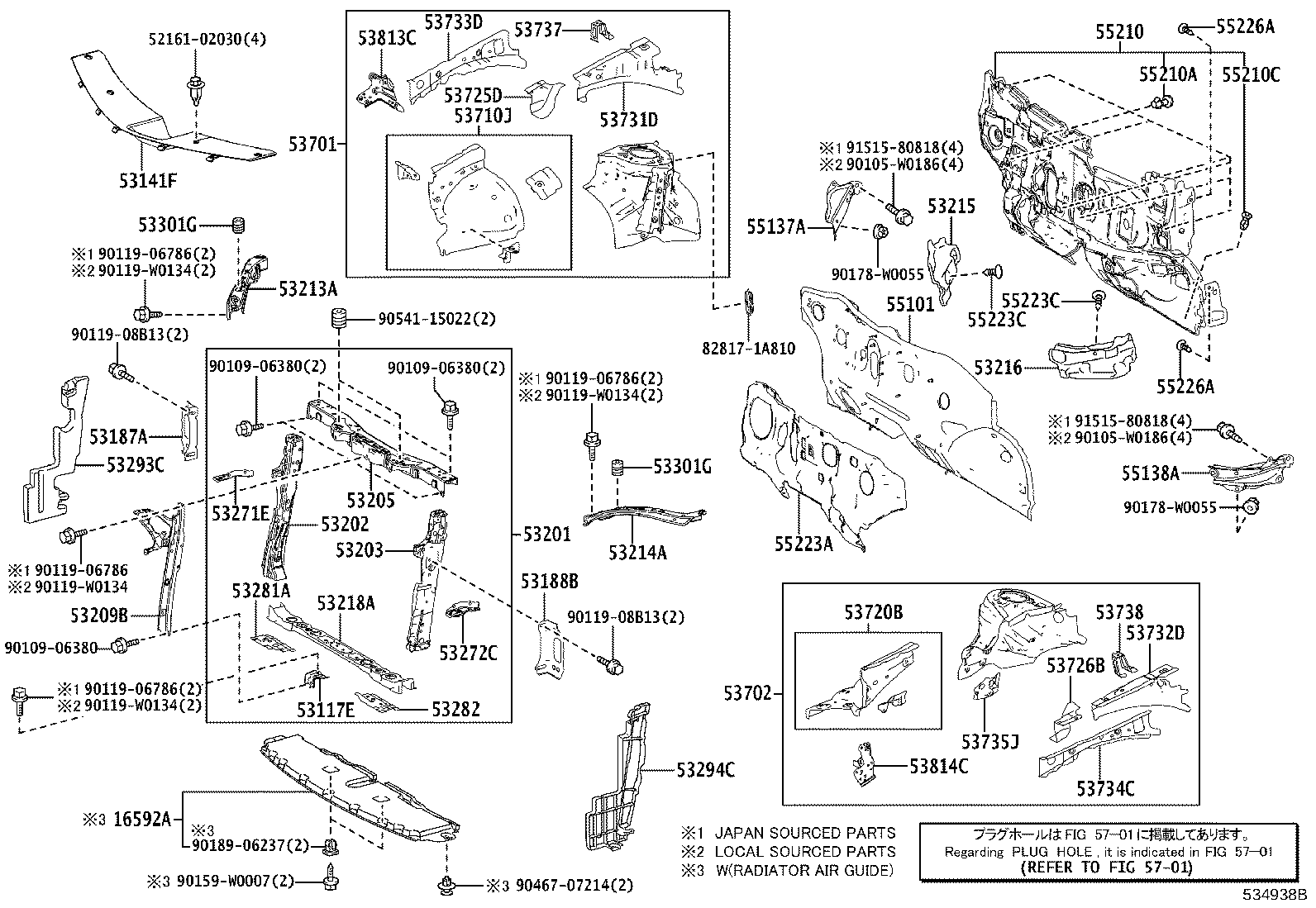 Exploded illustration 534938B