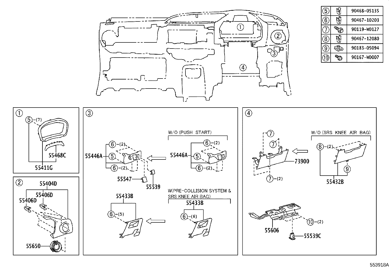 Exploded illustration 553918A