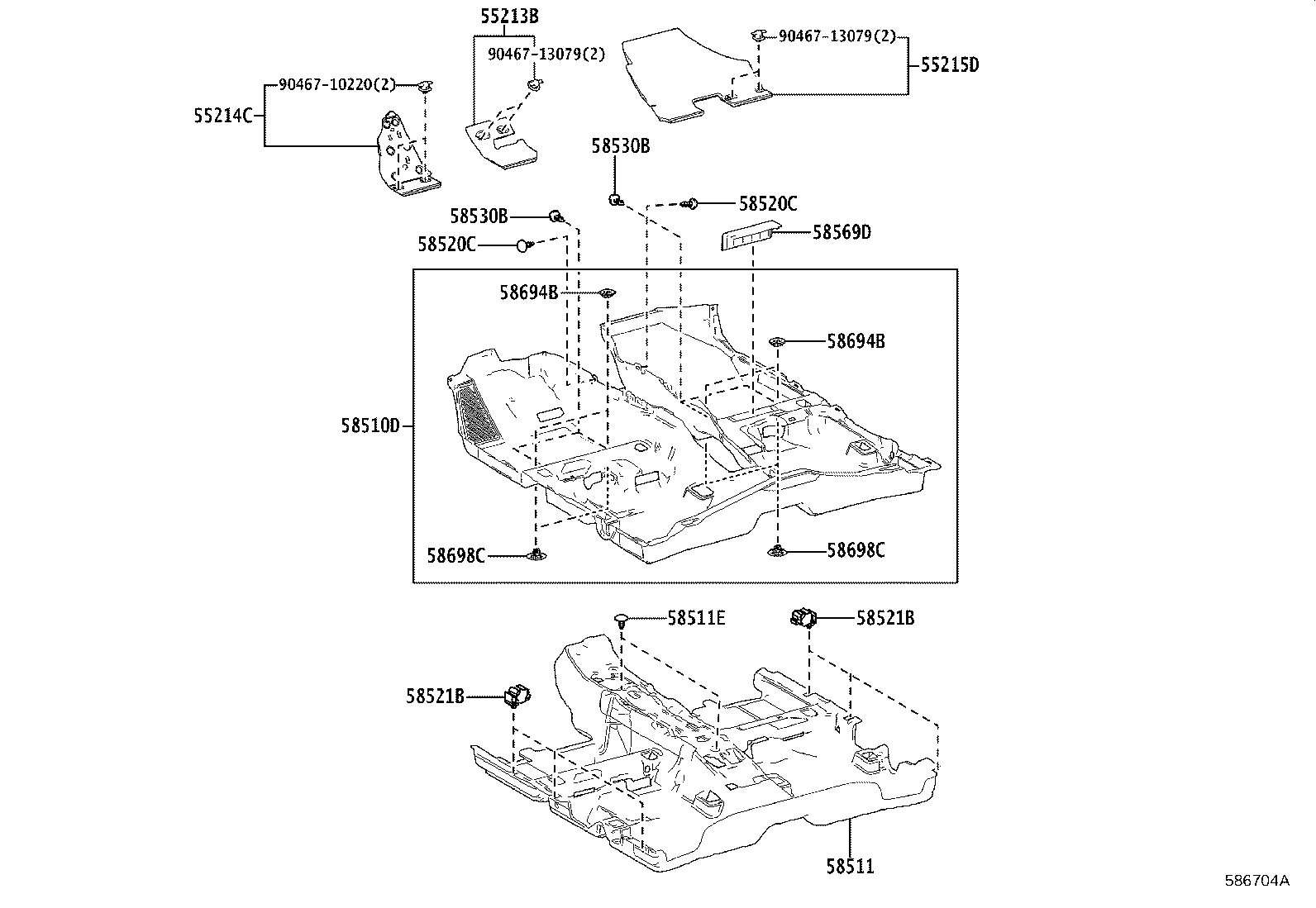 Exploded illustration 586704A