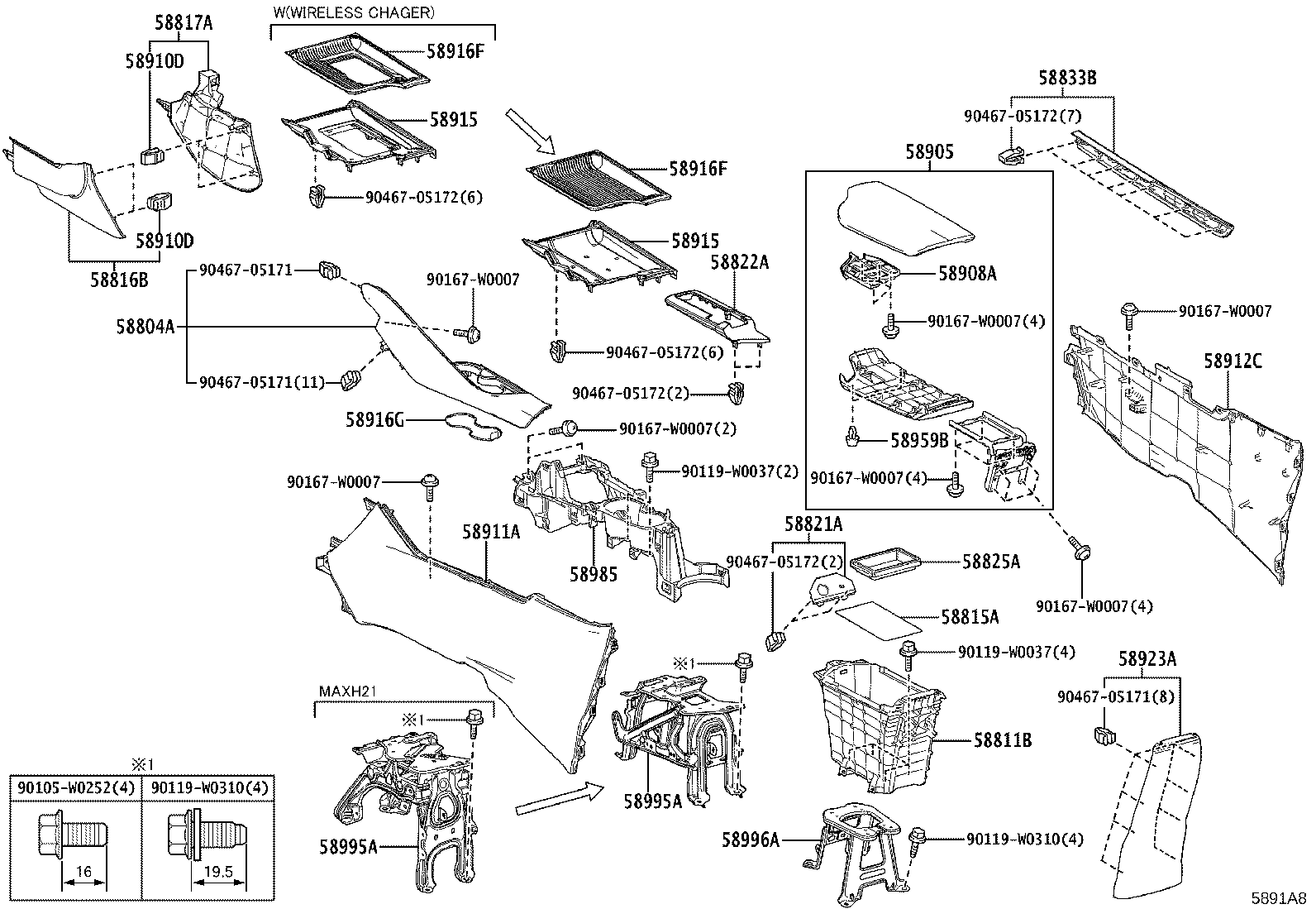 Exploded illustration 5891A8