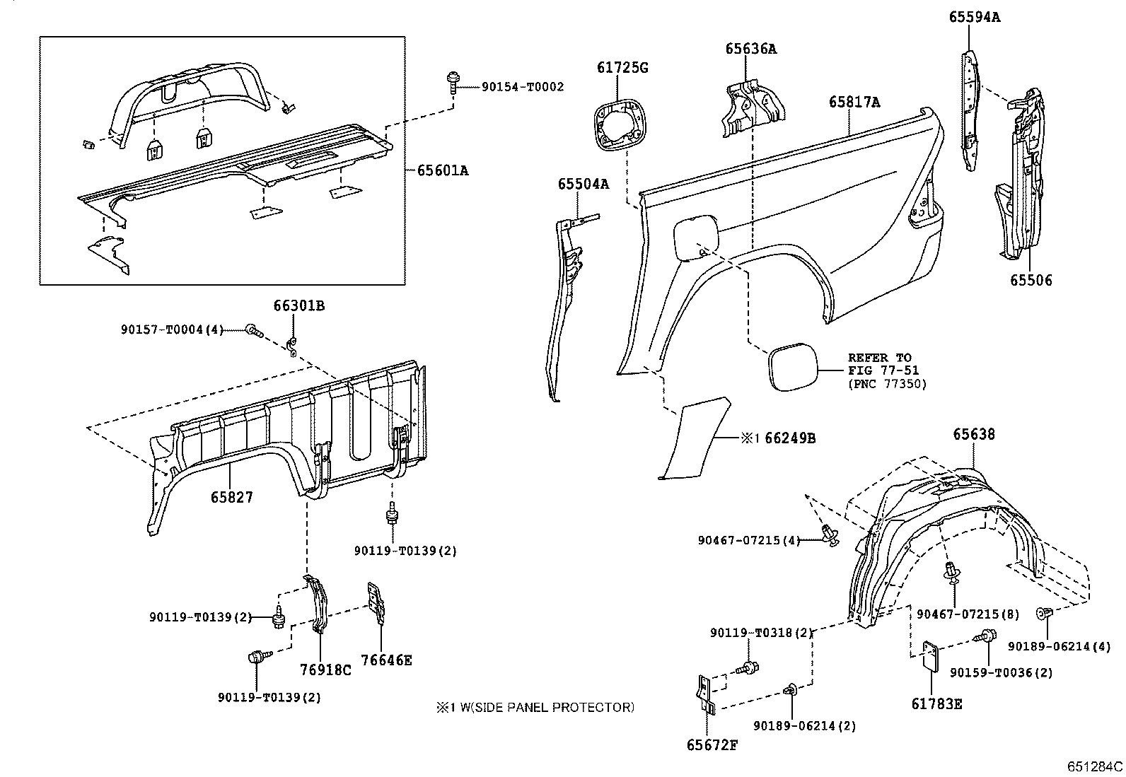 Exploded illustration 651284C