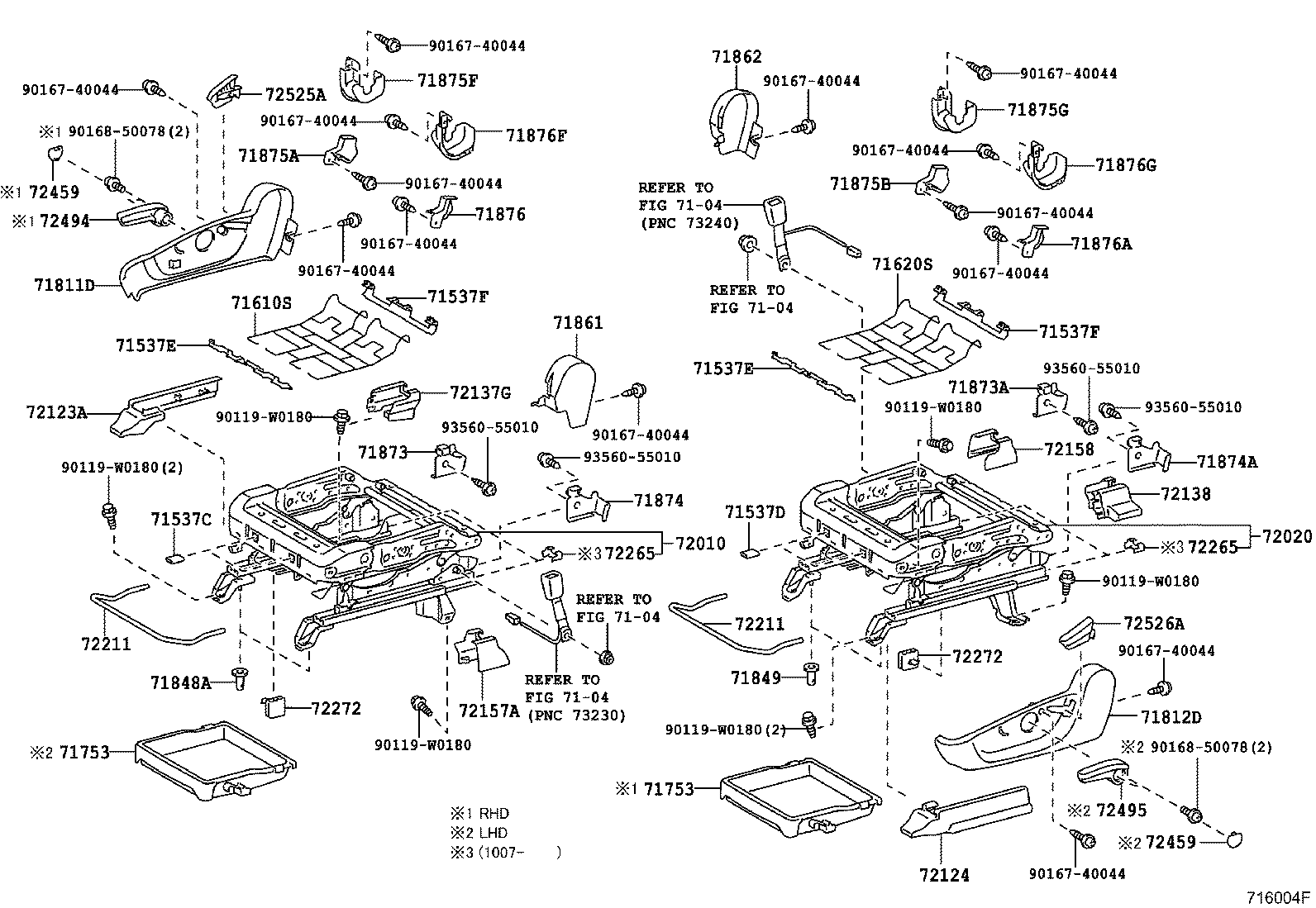 Exploded illustration 716004F