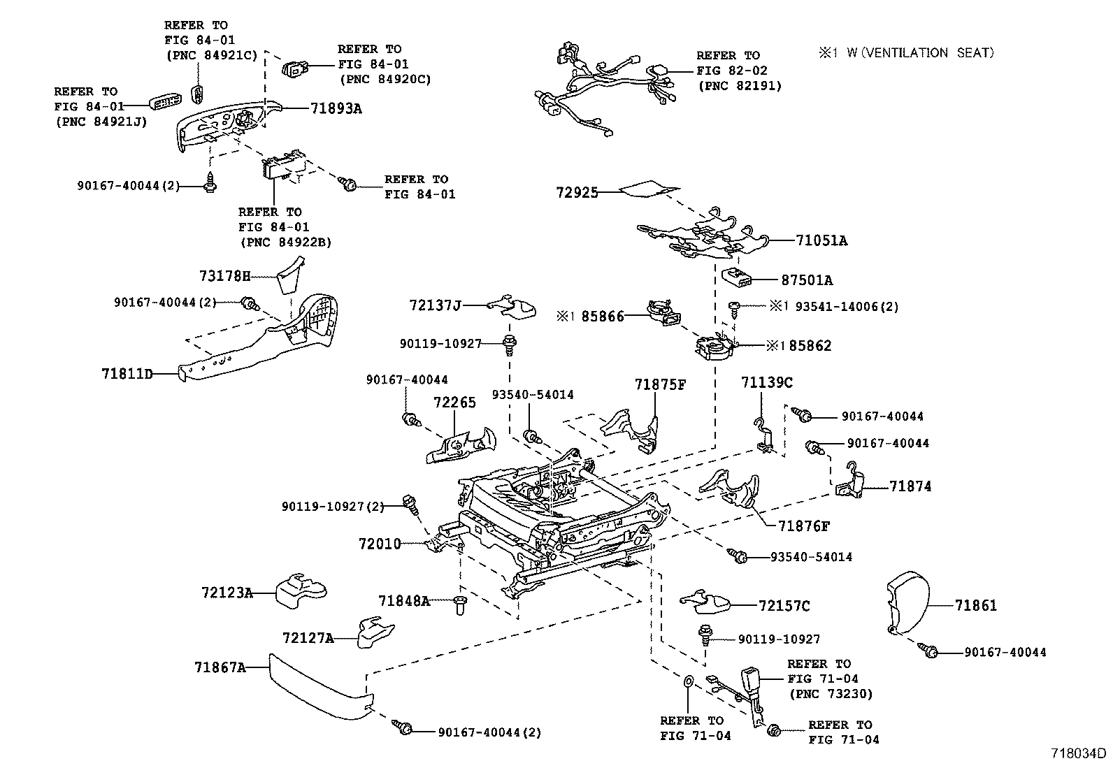 Exploded illustration 718034D
