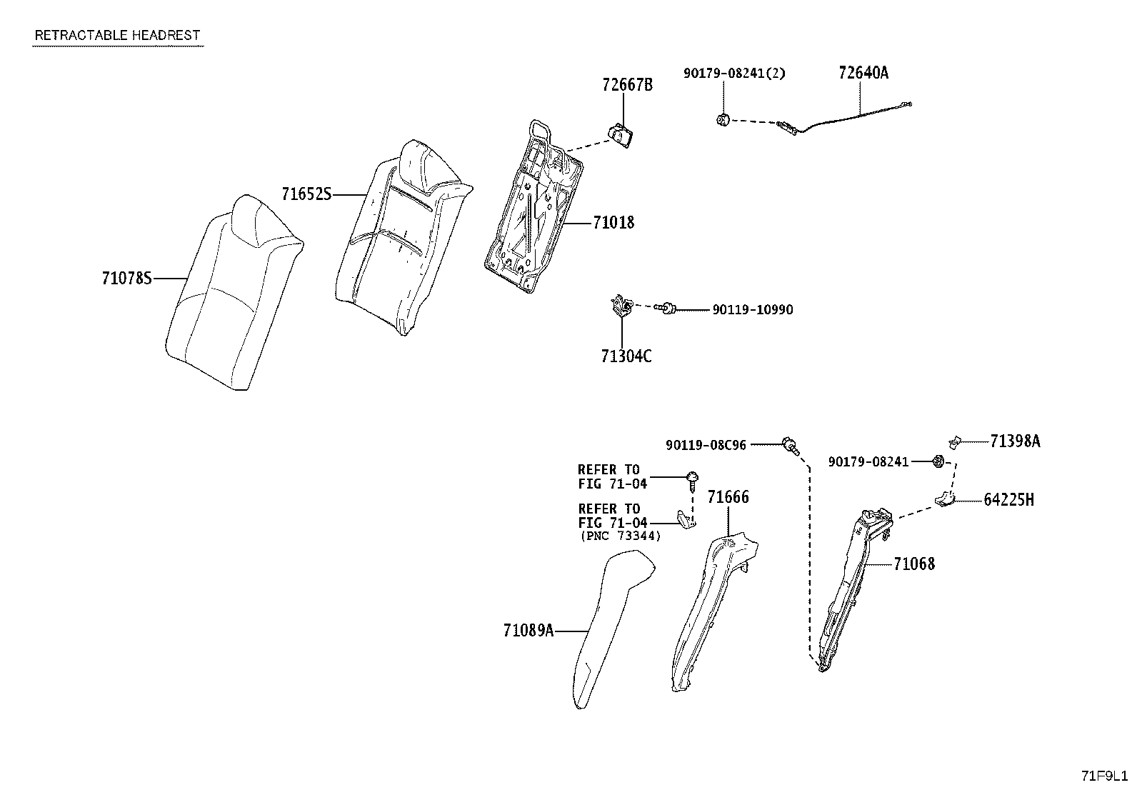 Exploded illustration 71F9L1