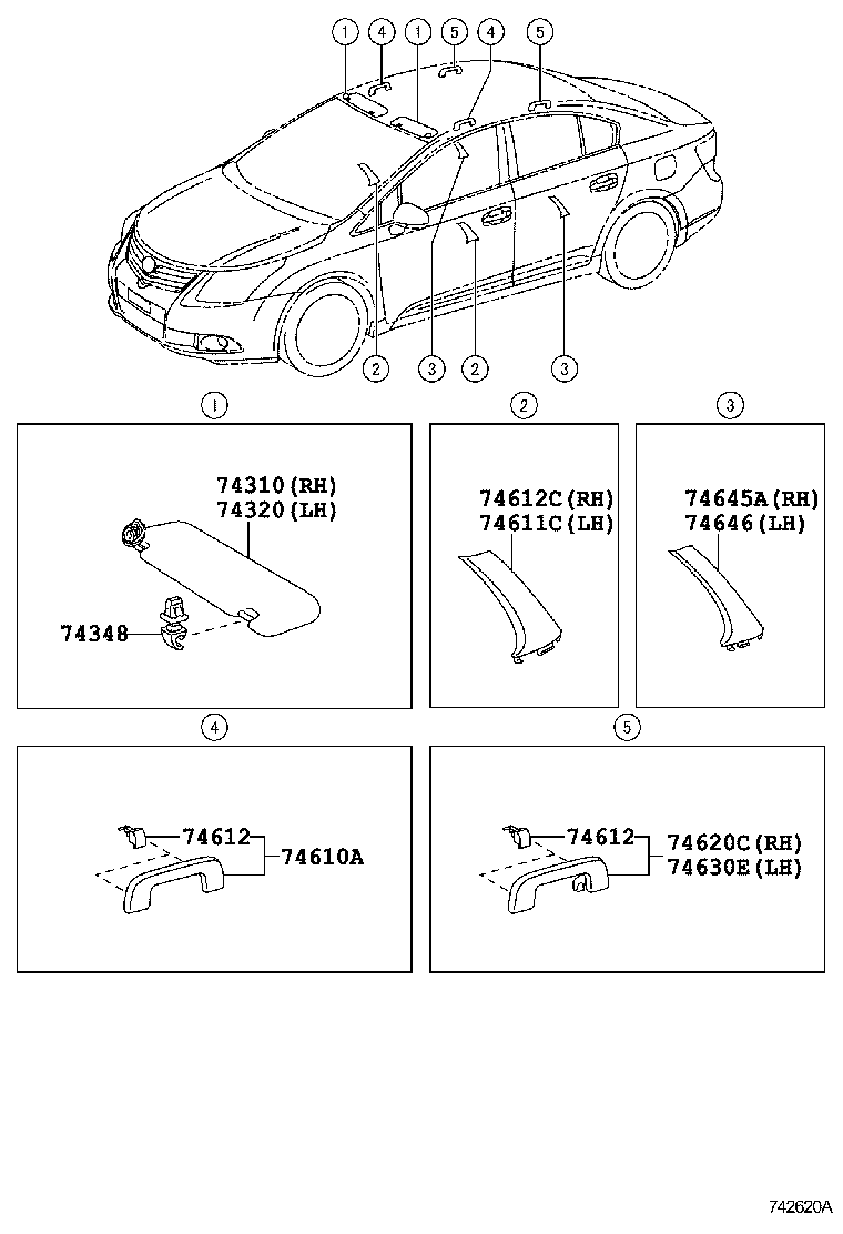 Exploded illustration 742620A