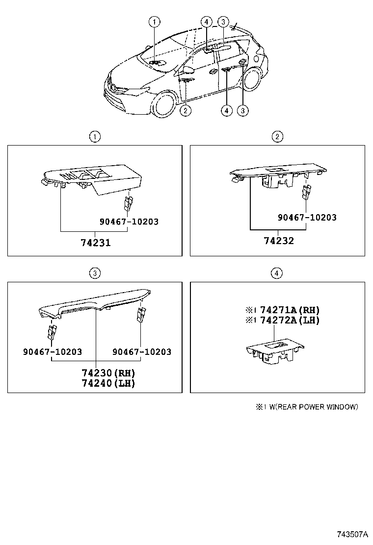 Exploded illustration 743507A