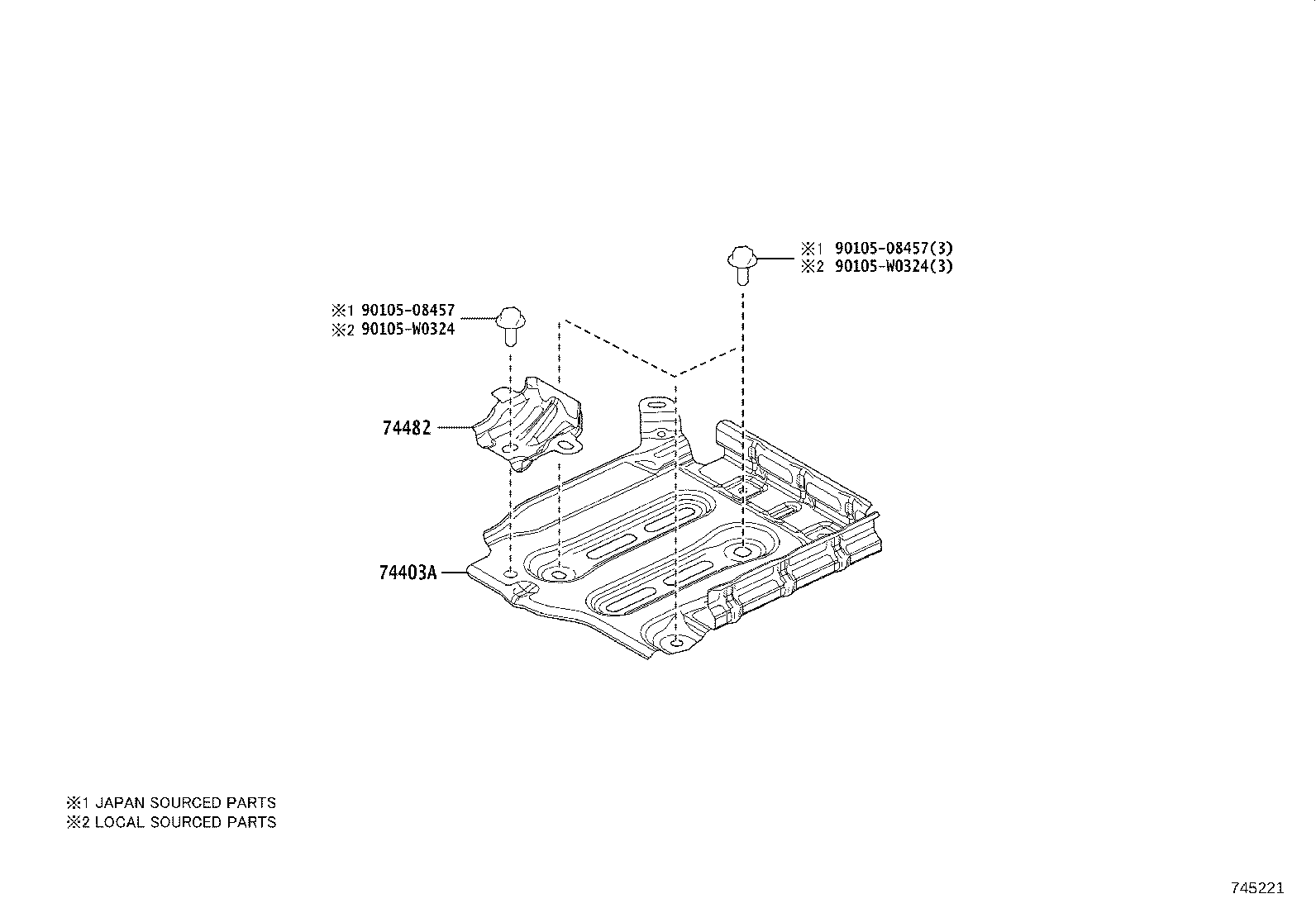Exploded illustration 745221
