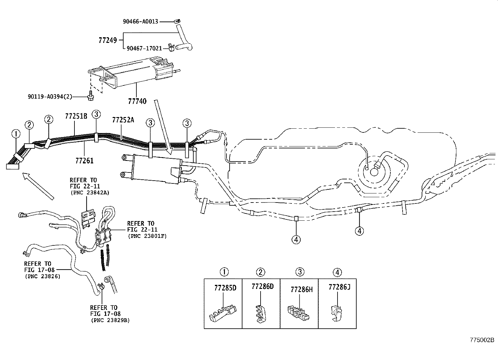 Exploded illustration 775002B