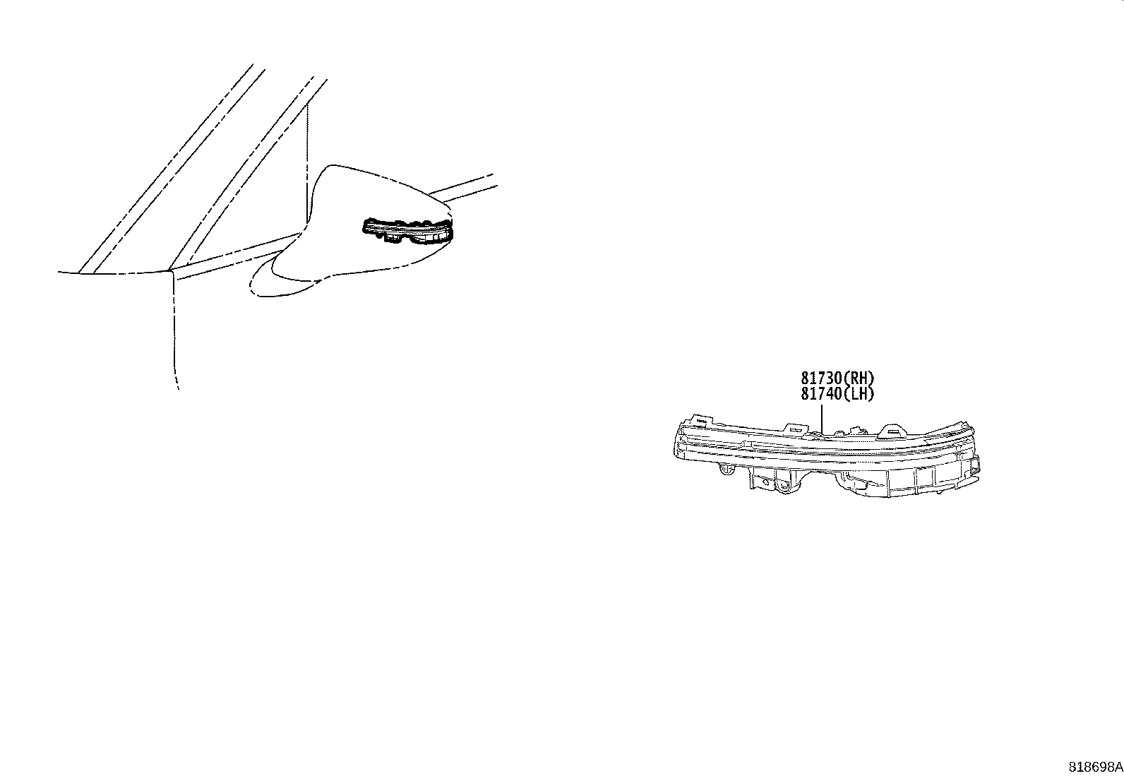 Exploded illustration 818698A