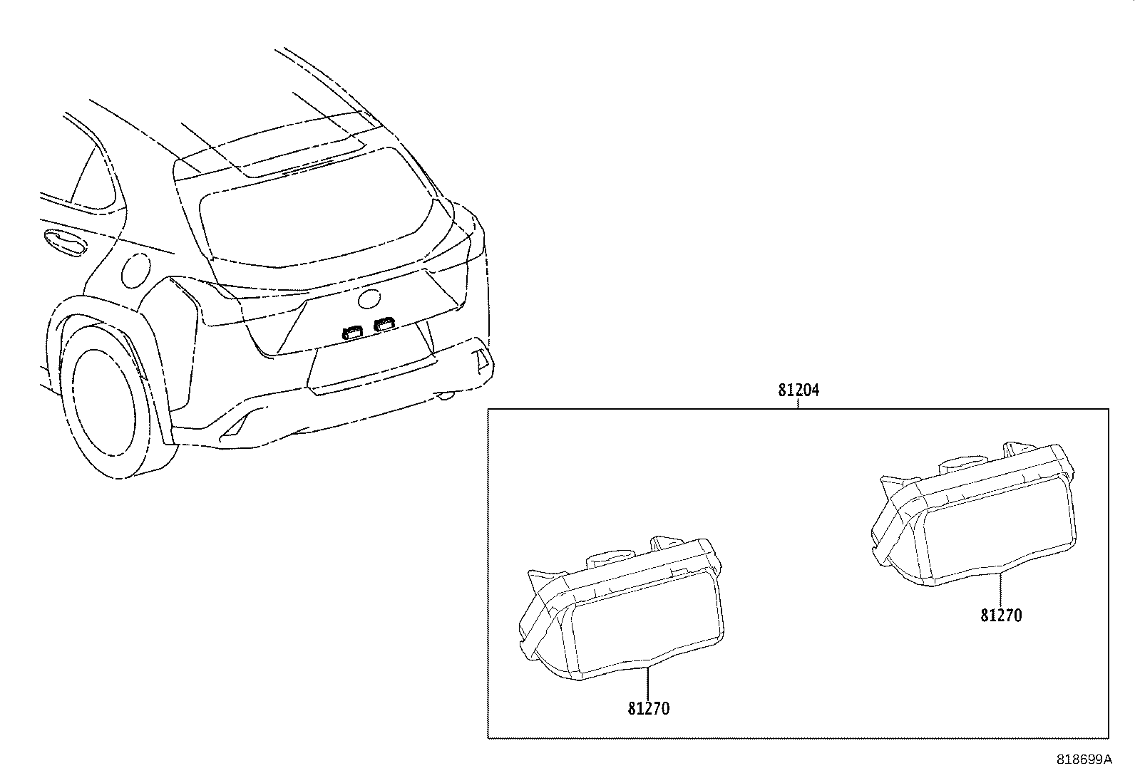 Exploded illustration 818699A