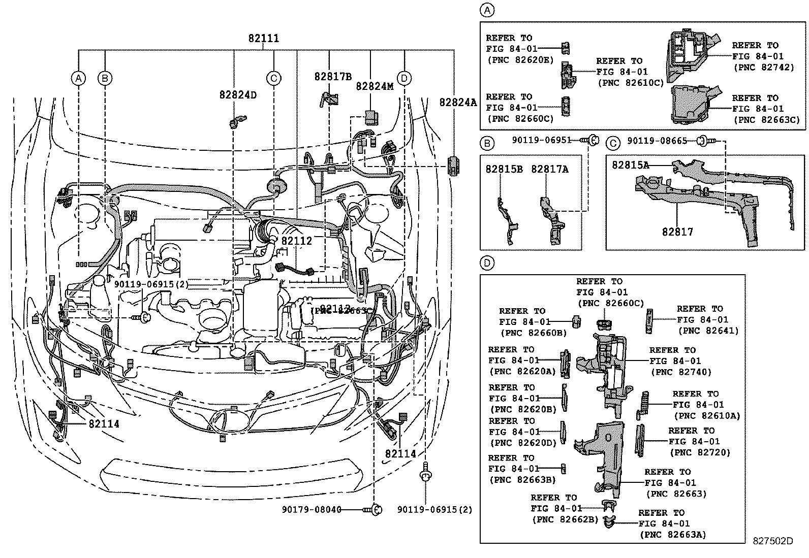 Exploded illustration 827502D