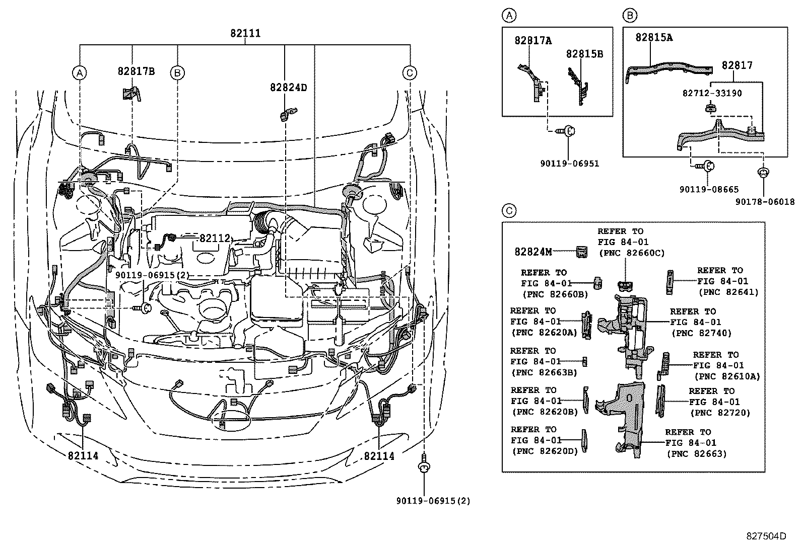 Exploded illustration 827504D