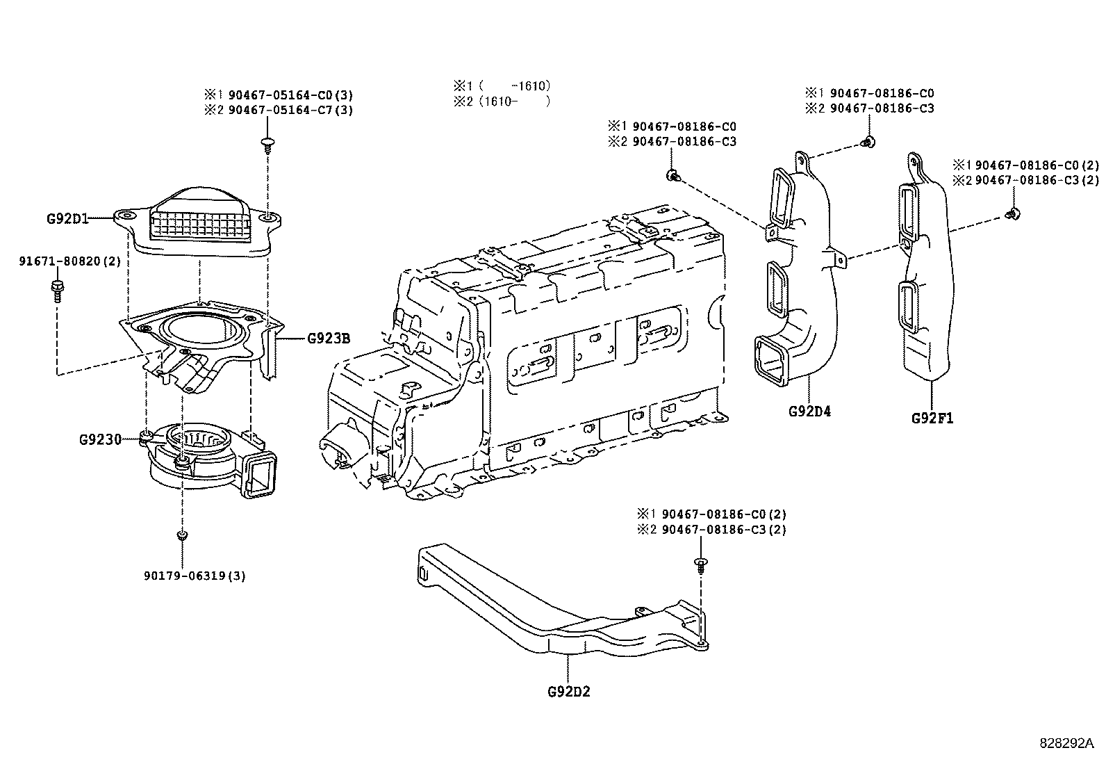 Exploded illustration 828292A