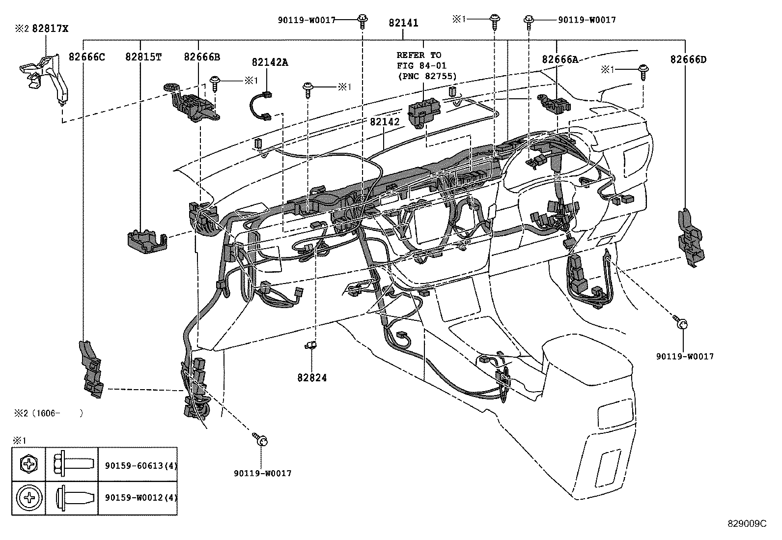 Exploded illustration 829009C