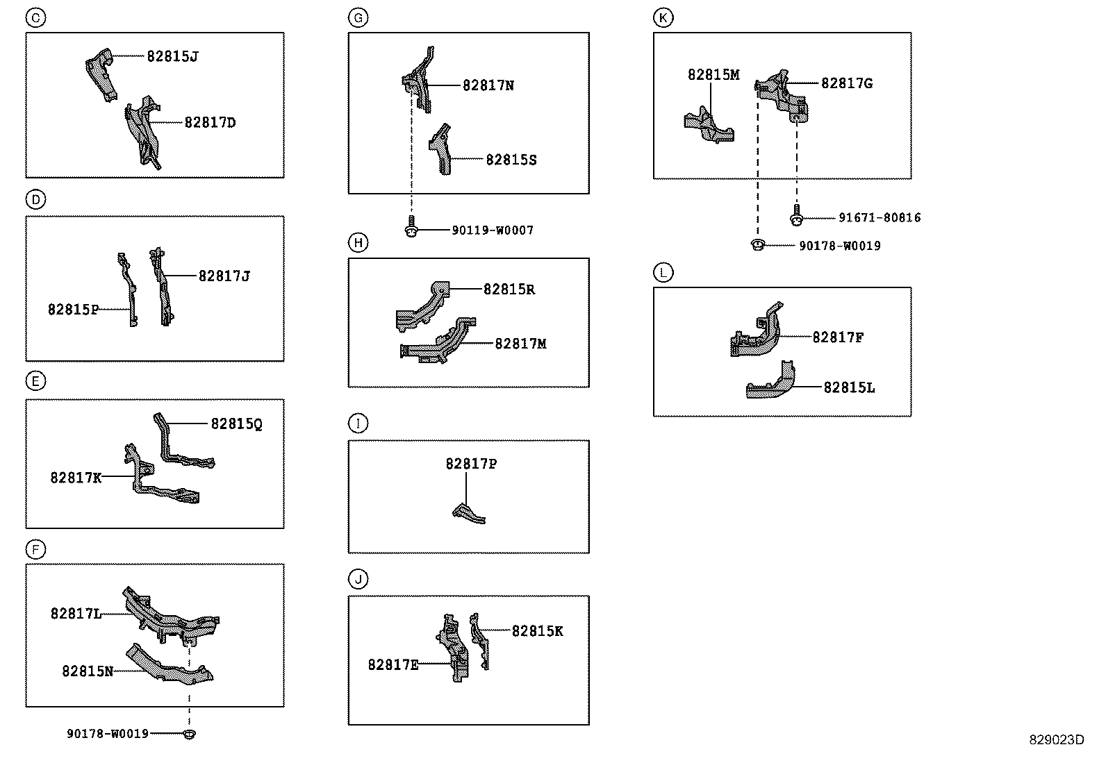 Exploded illustration 829023D