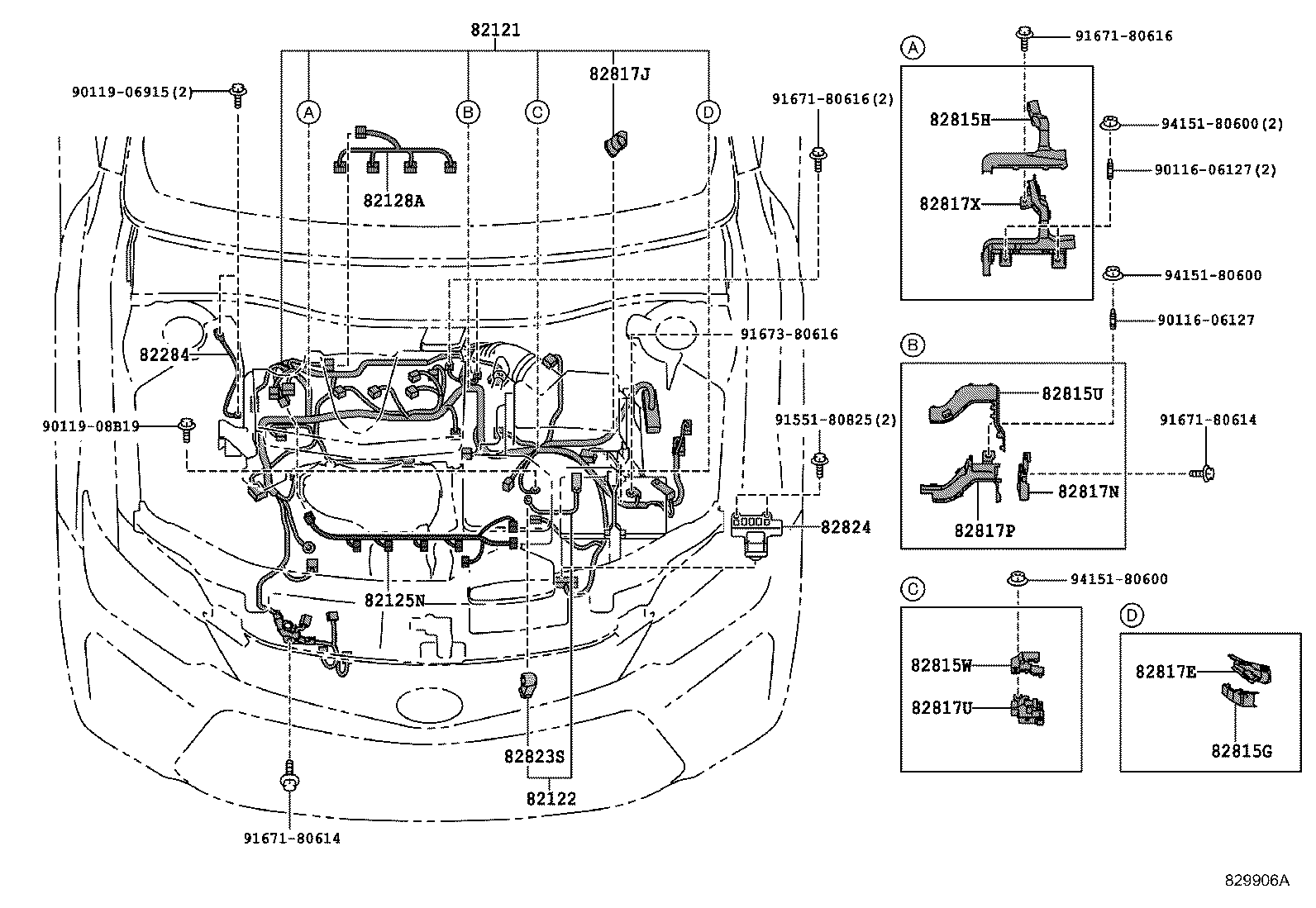 Exploded illustration 829906A