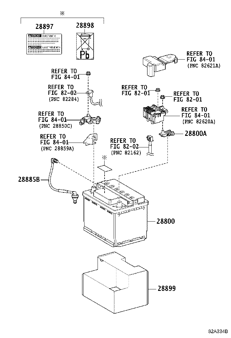 Exploded illustration 82A334B