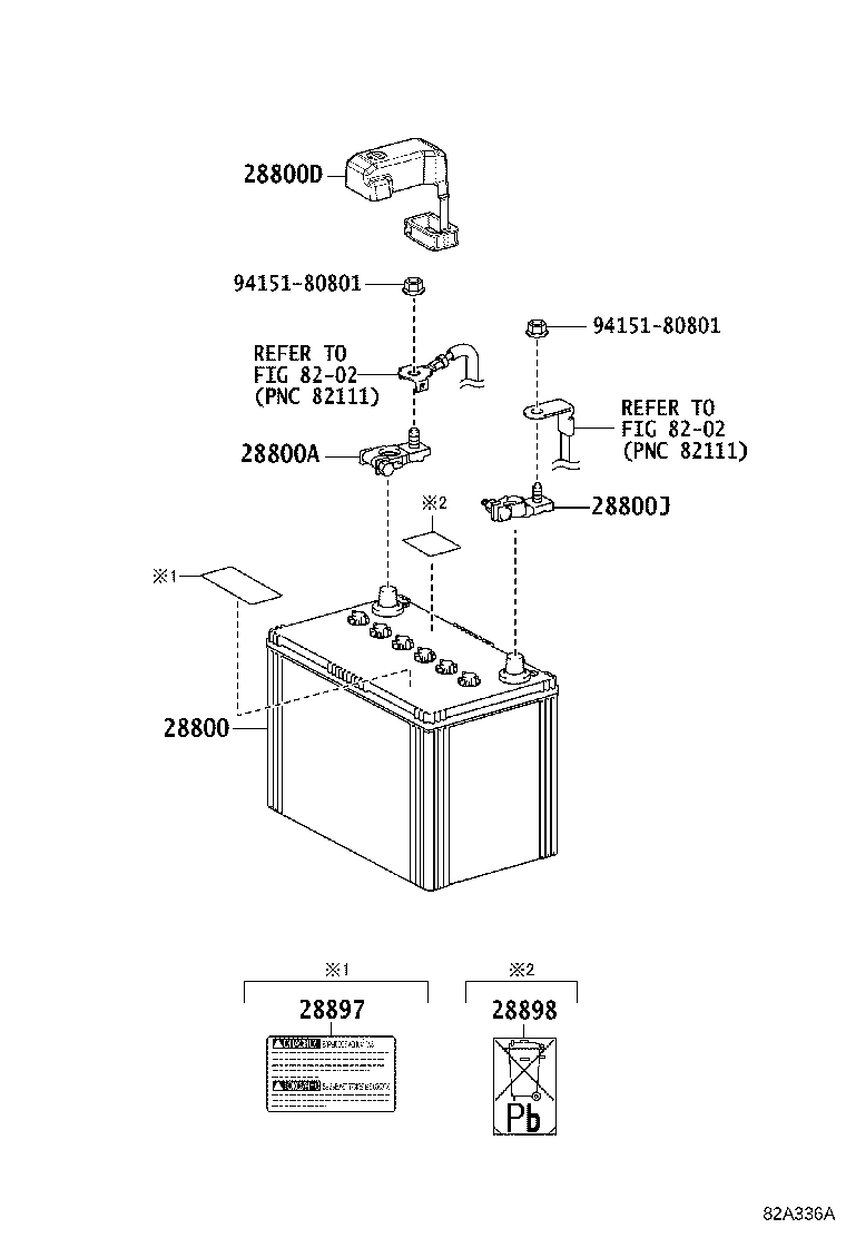 Exploded illustration 82A336A