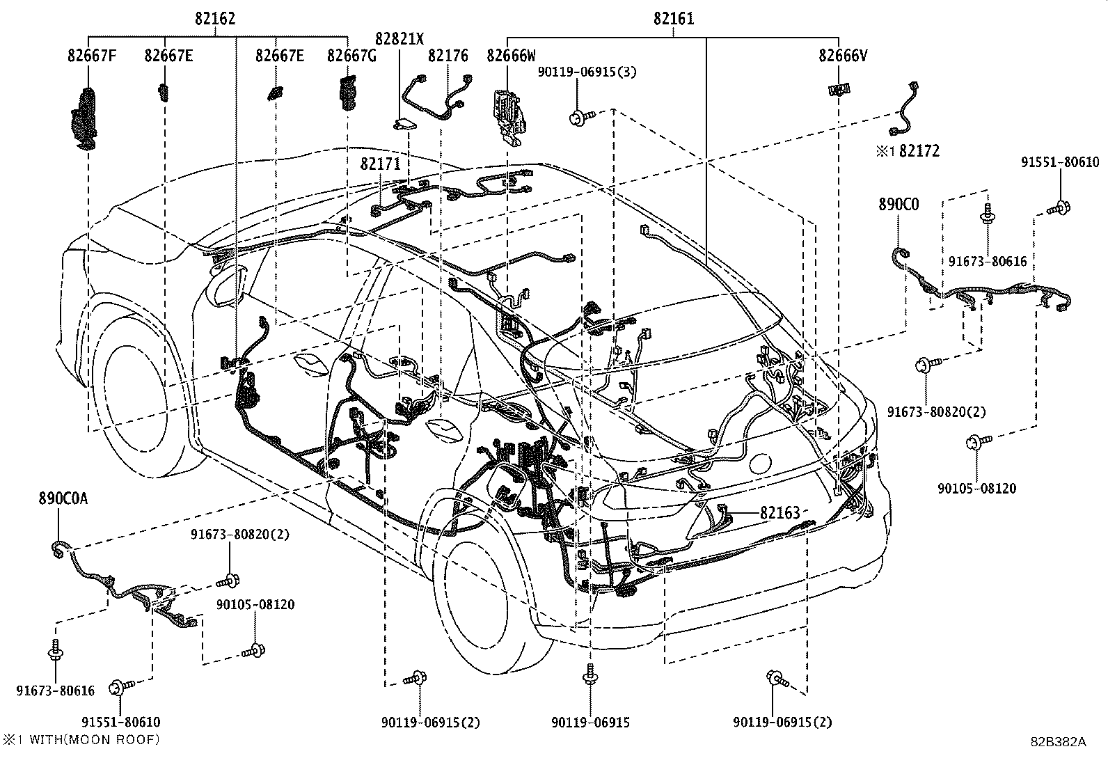 Exploded illustration 82B382A