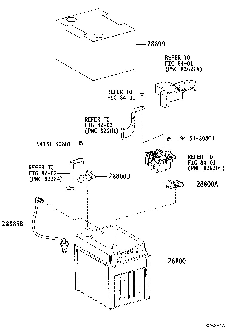 Exploded illustration 82B854A