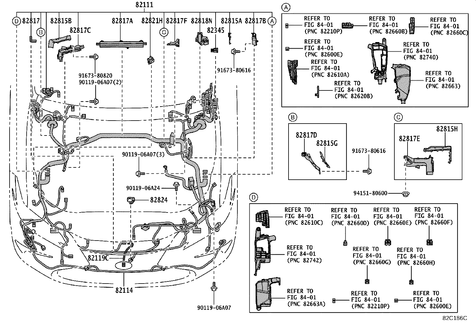 Exploded illustration 82C186C