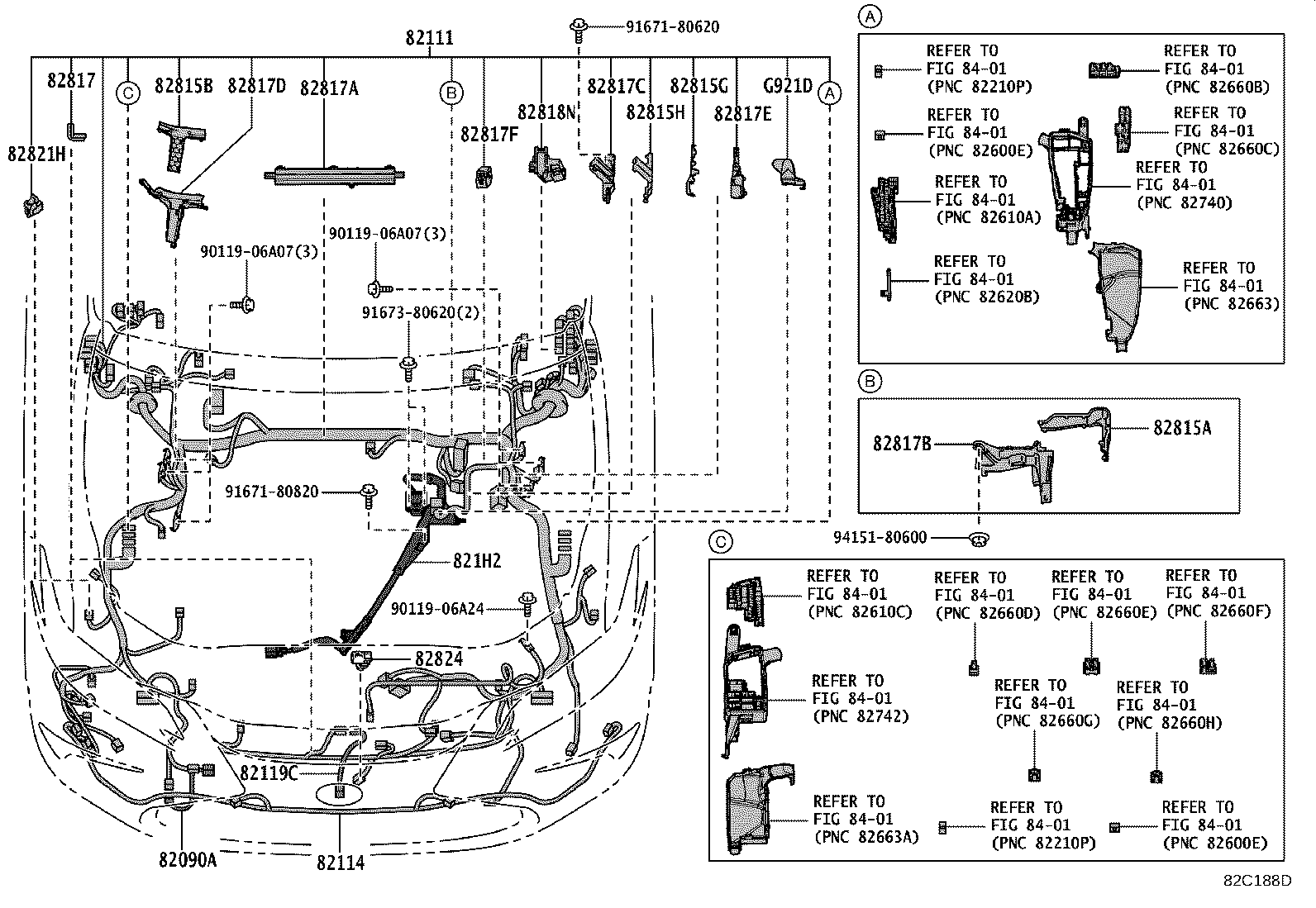 Exploded illustration 82C188D