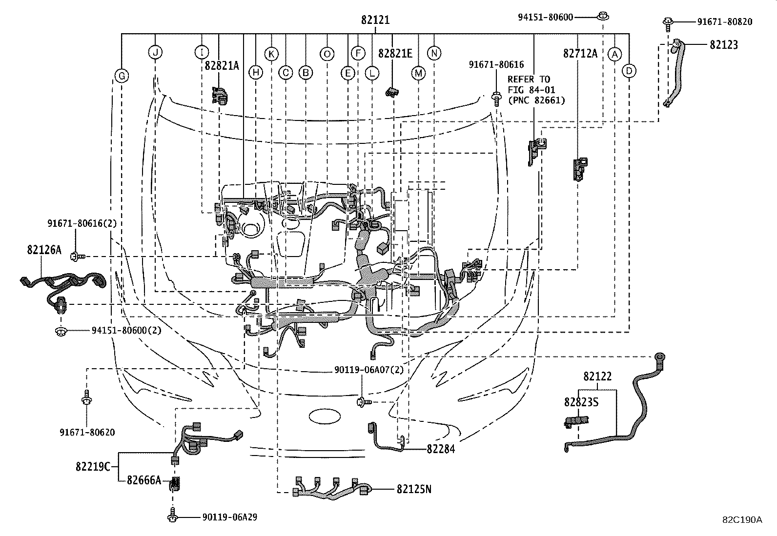 Exploded illustration 82C190A