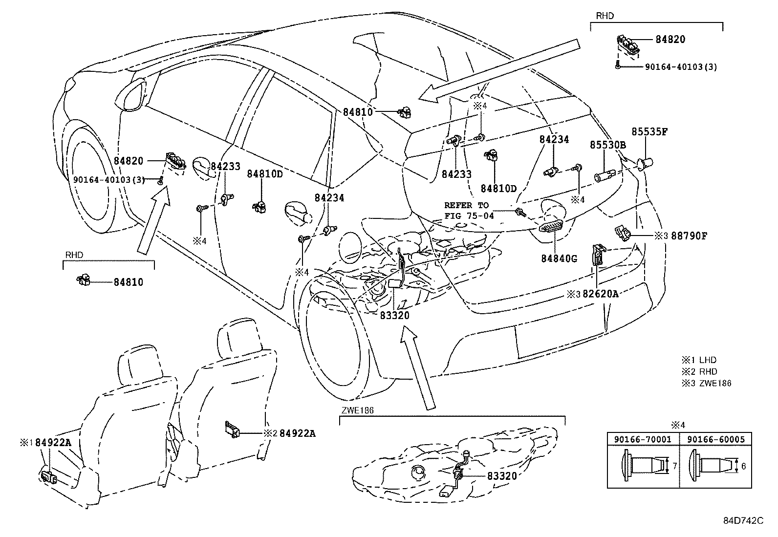 Exploded illustration 84D742C