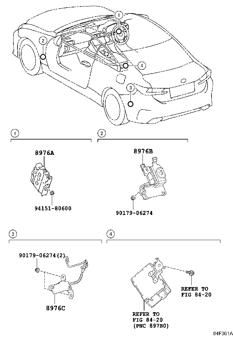 Exploded illustration 84F361A