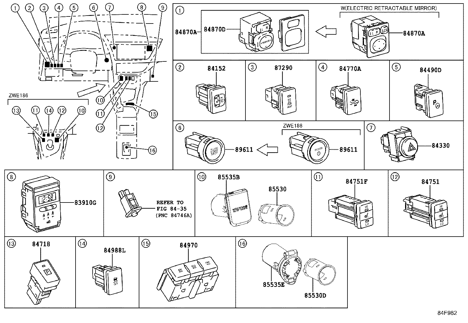 Exploded illustration 84F982