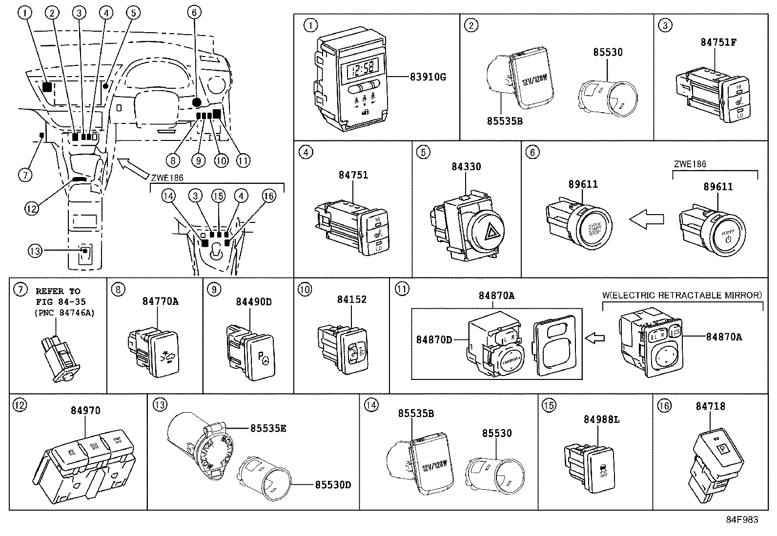 Exploded illustration 84F983
