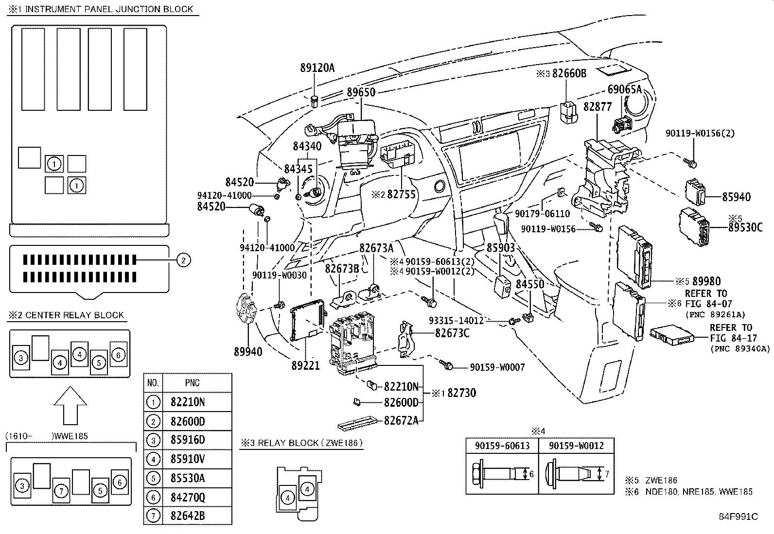 Exploded illustration 84F991C