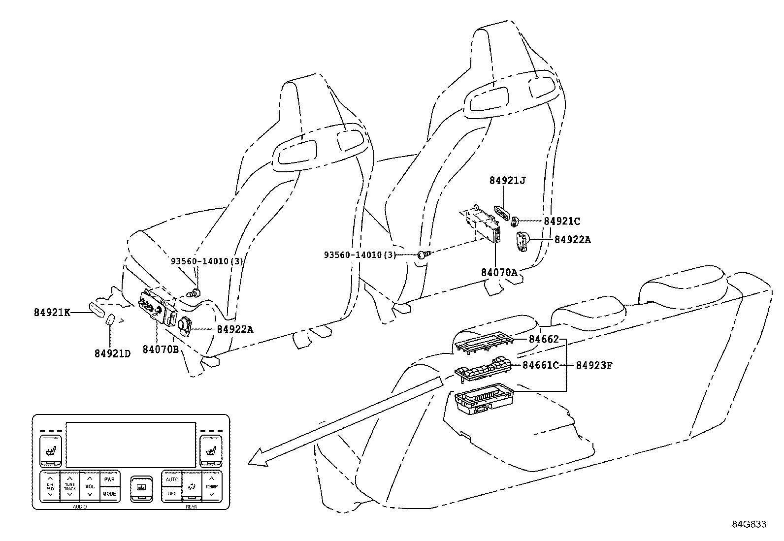 Exploded illustration 84G833