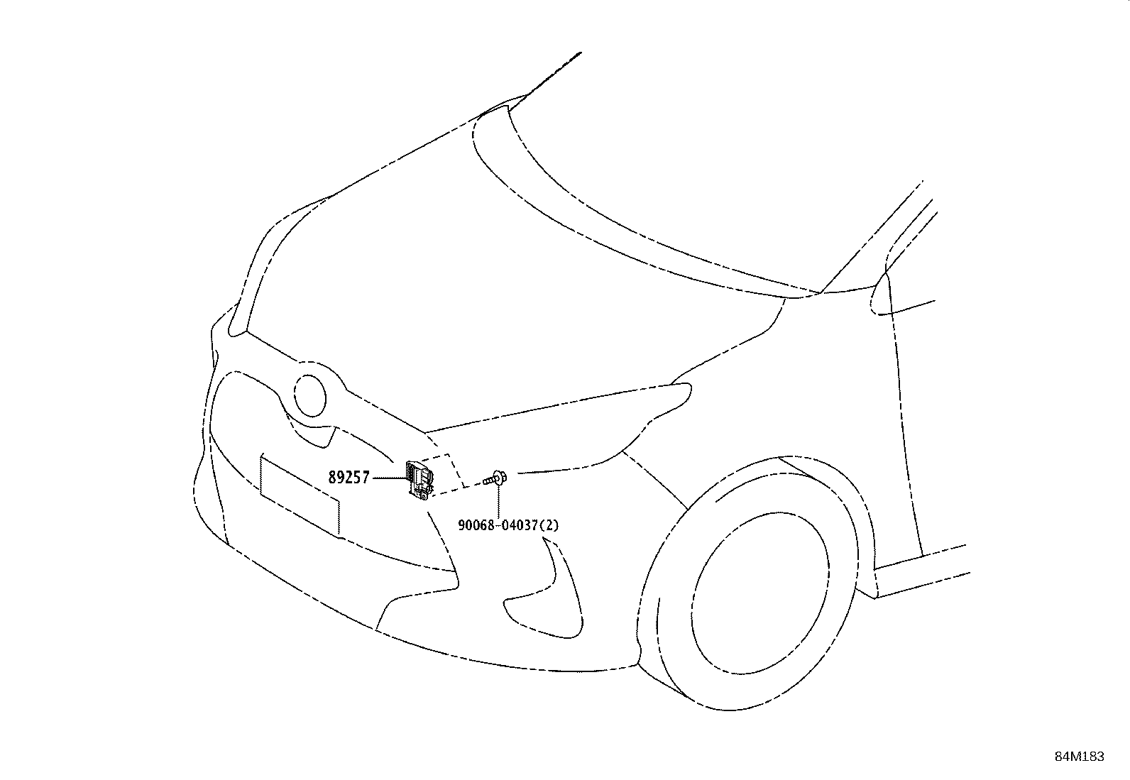 Exploded illustration 84M183