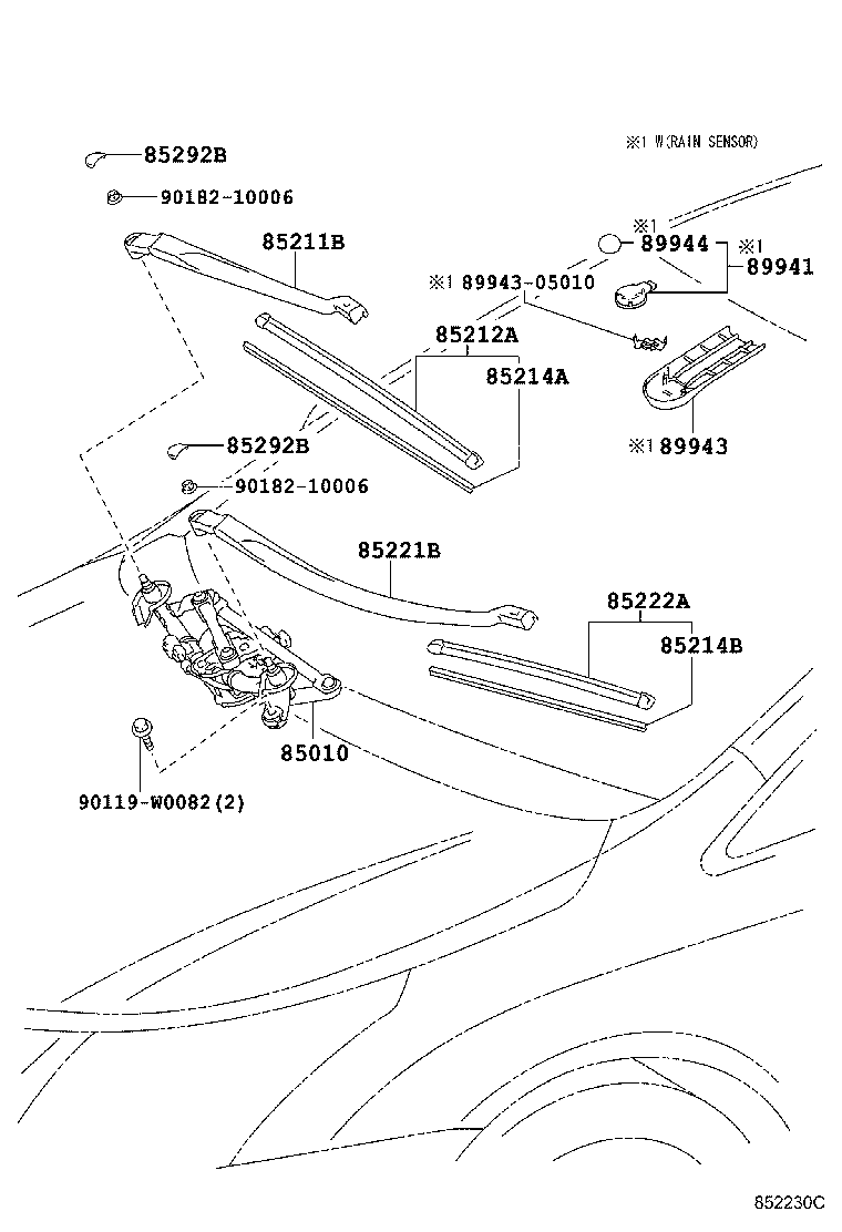 Exploded illustration 852230C