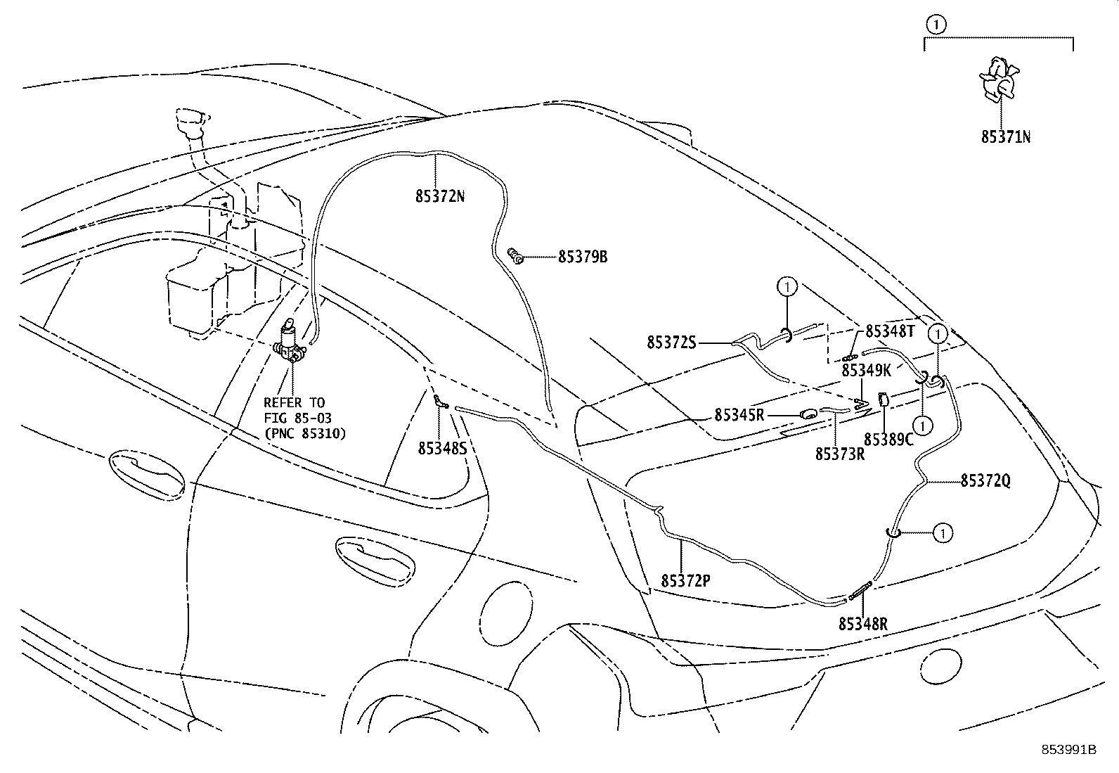 Exploded illustration 853991B